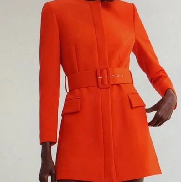 zara orange blazer dress Zara Jackets & Coats | Zara Shawl Lapel Blazer | Color: Orange